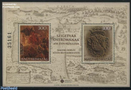 Hungary 2016 Battle Of Szigetvar S/s, Joint Issue Croatia, Mint NH, History - Various - Coat Of Arms - History - Joint.. - Unused Stamps