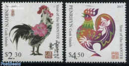 Penrhyn 2017 Year Of The Rooster 2v, Mint NH - Penrhyn