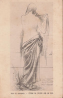 CARTOLINA Pittore Puvis De Chavannes Etude De Femme Vue De Dos.n.v. - Other & Unclassified