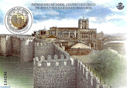 Spain 2019 Avila, World Heritage S/s, Mint NH, History - World Heritage - Art - Castles & Fortifications - Neufs