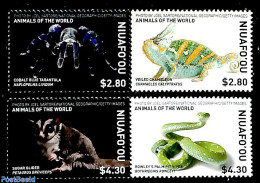 Niuafo'ou 2019 Animals 4v (2x[:]), Mint NH, Nature - Animals (others & Mixed) - Reptiles - Snakes - Otros & Sin Clasificación