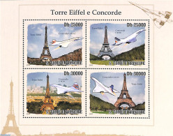 Sao Tome/Principe 2010 Concorde 4v M/s, Mint NH, Transport - Concorde - Aircraft & Aviation - Concorde