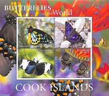 Cook Islands 2020 Butterflies 4v M/s (white Borders), Mint NH, Nature - Butterflies - Andere & Zonder Classificatie