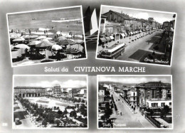 SALUTI DA CIVITANOVA MARCHE (MACERATA) VEDUTINE - VG FG - C0346 - Macerata