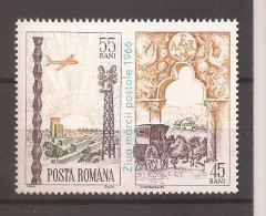 LP 640 Romania -1966 - ZIUA MĂRCII POȘTALE ROMÂNEȘTI, Nestampilat - Andere & Zonder Classificatie