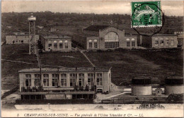 20573 Cpa 77 Champagne Sur Seine - Vue Générale De L'usine Schneider - Champagne Sur Seine