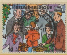 Belgique N° 2678  Obl.  Noel Nouvel An -  ENFANTS ET GRANDS-PARENTS AVEC DES PAQUETS -  Belle Oblitération Centrale - Gebraucht