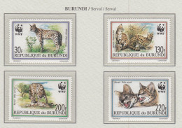 BURUNDI 1992 WWF  Mi 1758-61 NH(**) Fauna 808 - Ongebruikt