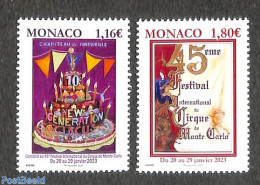 Monaco 2023 Circus 2v, Mint NH, Performance Art - Circus - Ungebraucht