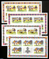 Ghana 1974 World Cup Football 4 M/s, Imperforated, Mint NH, Sport - Football - Andere & Zonder Classificatie