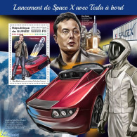 Guinea, Republic 2018 Launch Of SpaceX With Tesla On Board, Mint NH, Science - Transport - Inventors - Automobiles - S.. - Automobili