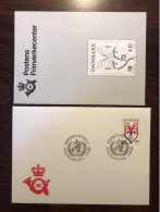 DENMARK FDC COVER 1988 YEAR WHO HEALTH MEDICINE STAMPS - FDC