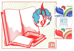 CARTE MAXIMUM 1978 UNESCO - 1970-1979