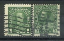 CANADA - 1922/35, KING GEORGE V STAMPS SET OF 2, USED. - Usados