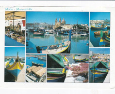 Marsaxloki Multiview, Malta  - Stamped Postcard   - L Size  - LS5 - Malte