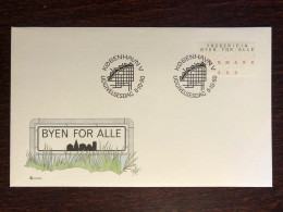 DENMARK FDC COVER 1990 YEAR BLINDNESS BLIND BRAILLE HEALTH MEDICINE STAMPS - FDC