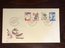 DENMARK FDC COVER 1992 YEAR DISABLED PEOPLE HEALTH MEDICINE STAMPS - FDC