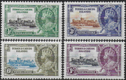 1935 Turks And Caicos Silver Jubilee 4v. MNH SG N. 187/90 - Sonstige & Ohne Zuordnung