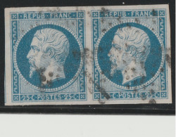 FRANCE - N°10 En Paire TB Signée Calves. Cote : 120€. Net 60€ - 1853-1860 Napoleon III