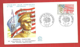 FDC GENERAL PERSHING PARIS  13 6 1987 - 1980-1989