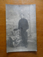 Carte Photo Jeune Matelot Etaples - Visvangst