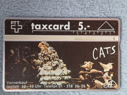 SWITZERLAND - K-91/76E - Musical Cats 5 (Serie 1) - 2.000EX. - Suiza