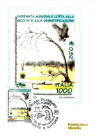 ITALIA ITALY - 2001 ROMA Ambiente Natura: Giornata Lotta Siccità E Desertificazione Annullo Fdc Su Cartolina PT - 1209 - Environment & Climate Protection
