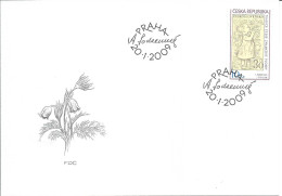 FDC 587 Czech Republic Traditions Of The Czech Stamp Design 2009 - Postzegels Op Postzegels