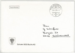 Schweiz 1990, Brief Pauschalfrankiert Buchs - Schönenwerd - Postmark Collection