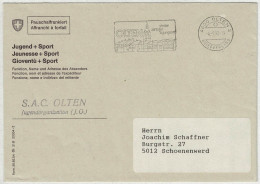 Schweiz 1992, Brief Pauschalfrankiert Olten - Schönenwerd - Marcofilia