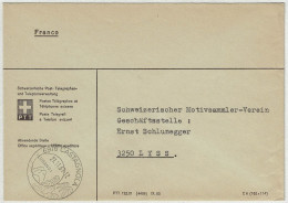 Schweiz 1967, Brief Postsache Franco Castagnola - Lyss - Postmark Collection