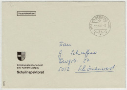 Schweiz 1987, Brief Pauschalfrankiert Holderbank - Schönenwerd - Marcophilie