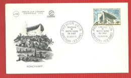 FDC RONCHAMP LA CHAPELLE 13 6 1964 - 1960-1969