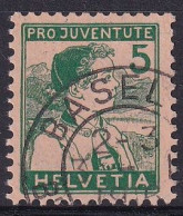 1915, 1. Dez. „Pro Juventute“: Trachten (I) Zumst. 2 / MiNr. 128 Mit Kronenstempel BASEL - Used Stamps