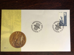 DENMARK FDC COVER 2003 YEAR FINSEN PHYSIOLOGY NOBEL PRIZE HEALTH MEDICINE STAMPS - FDC