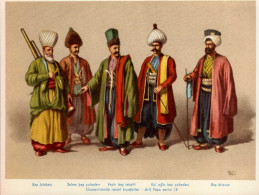 OFFICIAL COSTUMES OF THE OTTOMANS  ( ABOUT  1825 )  N ° 2   _ FORMAT : 16 CM. X 12.5 CM. - Andere & Zonder Classificatie