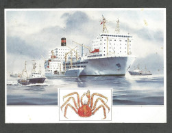 Fishing Factory Vessel F/S SODRUZHESTVO  - RAUMA REPOLA Shipyard Marketing Postcard - - Visvangst