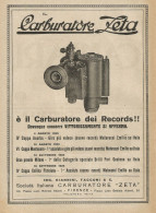 Carburatore ZETA è Il Carburatore Dei Records - Pubblicità 1927 - Advertis - Publicités