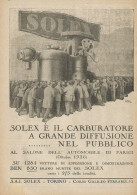 Carburatore SOLEX - Illustrazione - Pubblicità 1927 - Advertising - Publicités