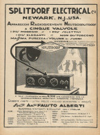 Apparecchi Radioriceventi NEUTROSPLITDORF - Pubblicità 1927 - Advertising - Reclame