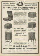 La Voce Del Padrone - Il Nuovo Grammofono - Pubblicità 1927 - Advertising - Reclame