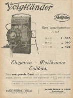 Voigtlander Rollfilm - Eleganza, Solidità... - Pubblicità 1927 - Advertis. - Reclame