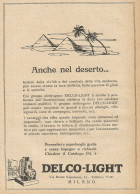 DELCO-LIGHT Anche Nel Deserto... - Pubblicità 1927 - Advertising - Reclame