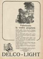 DELCO-LIGHT Valorizzate La Vostra Proprietà - Pubblicità 1927 - Advertis. - Reclame