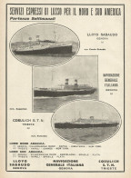 Servizi Espressi Per Il Nord E Sud America - Pubblicità 1931 - Advertising - Reclame