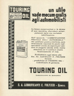 TOURING OIL - Lubrificante Di Garanzia - Pubblicità 1931 - Advertising - Reclame