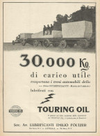 TOURING OIL - Ditta Giuseppe Santi - Pubblicità 1931 - Advertising - Reclame