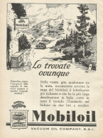 MOBILOIL Lo Trovate Ovunque - Pubblicità D'epoca - Advertising - Reclame