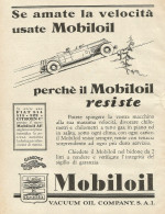 Se Amate La Velocità Usate MOBILOIL - Pubblicità D'epoca - Advertising - Reclame