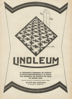 Società Del LINOLEUM - Pubblicità D'epoca - Advertising - Advertising